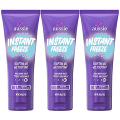 Aussie Instant Freeze Gel frasco 7oz ofrece fijación duradera para peinado diario