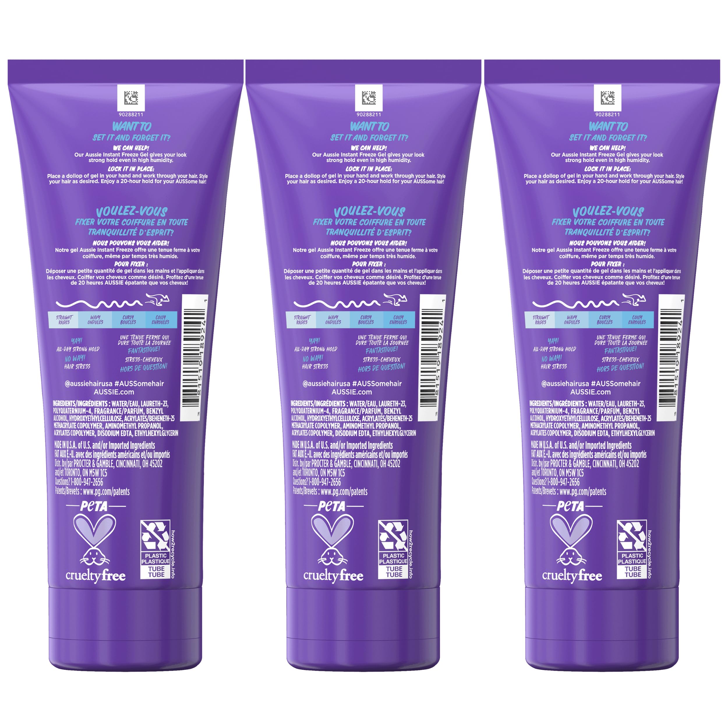 Aussie Instant Freeze Gel pack triple facilita ahorro y reposición