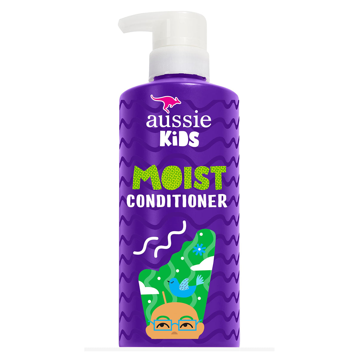 Aussie Kids Acondicionador, botella lista para hidratar y desenredar.