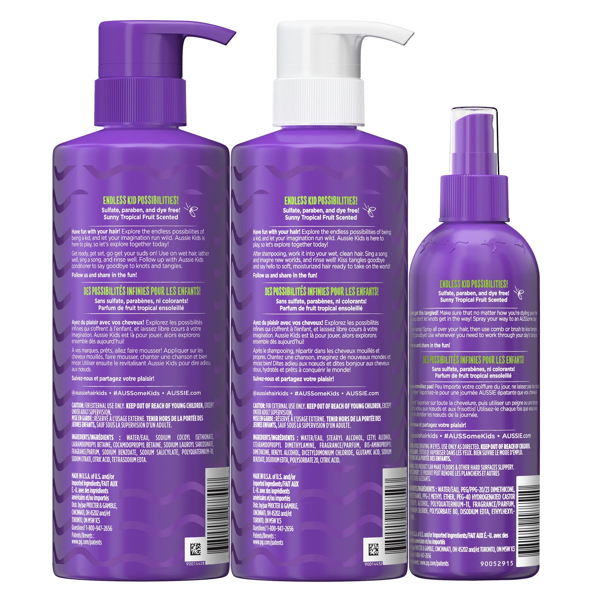 Aussie Kids rutina diaria, fragancia tropical suave