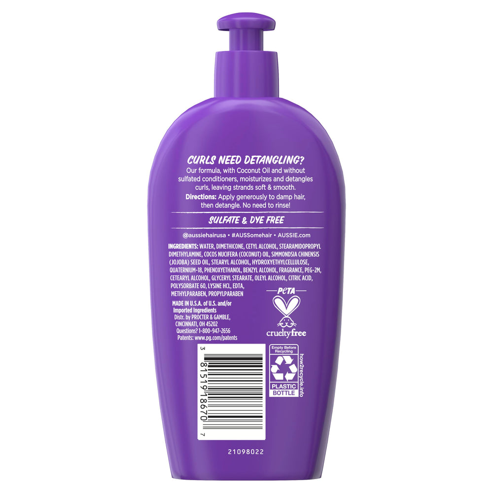 Brand logo with Aussie Miracle Curls on the packaging.