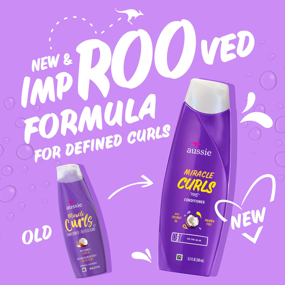 Aussie Miracle Curls kit packaging image showcasing the six-piece regimen
