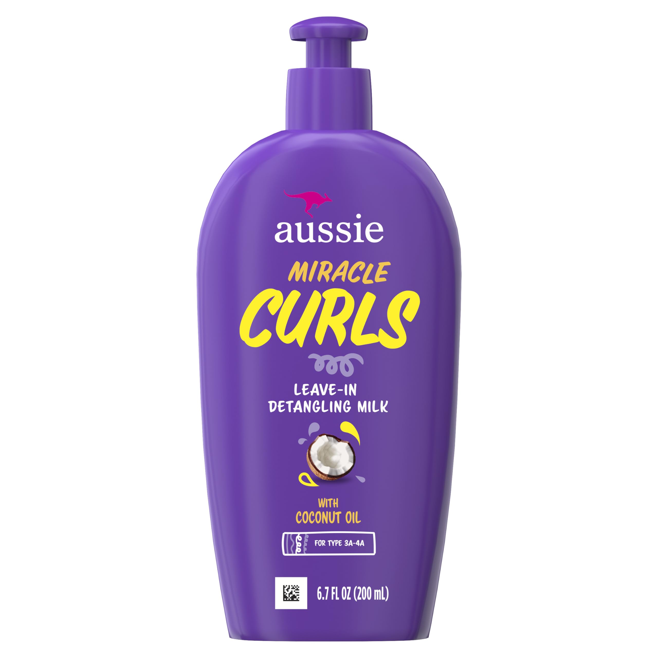 Soft, defined curls ready to air-dry after using Aussie Miracle Curls.