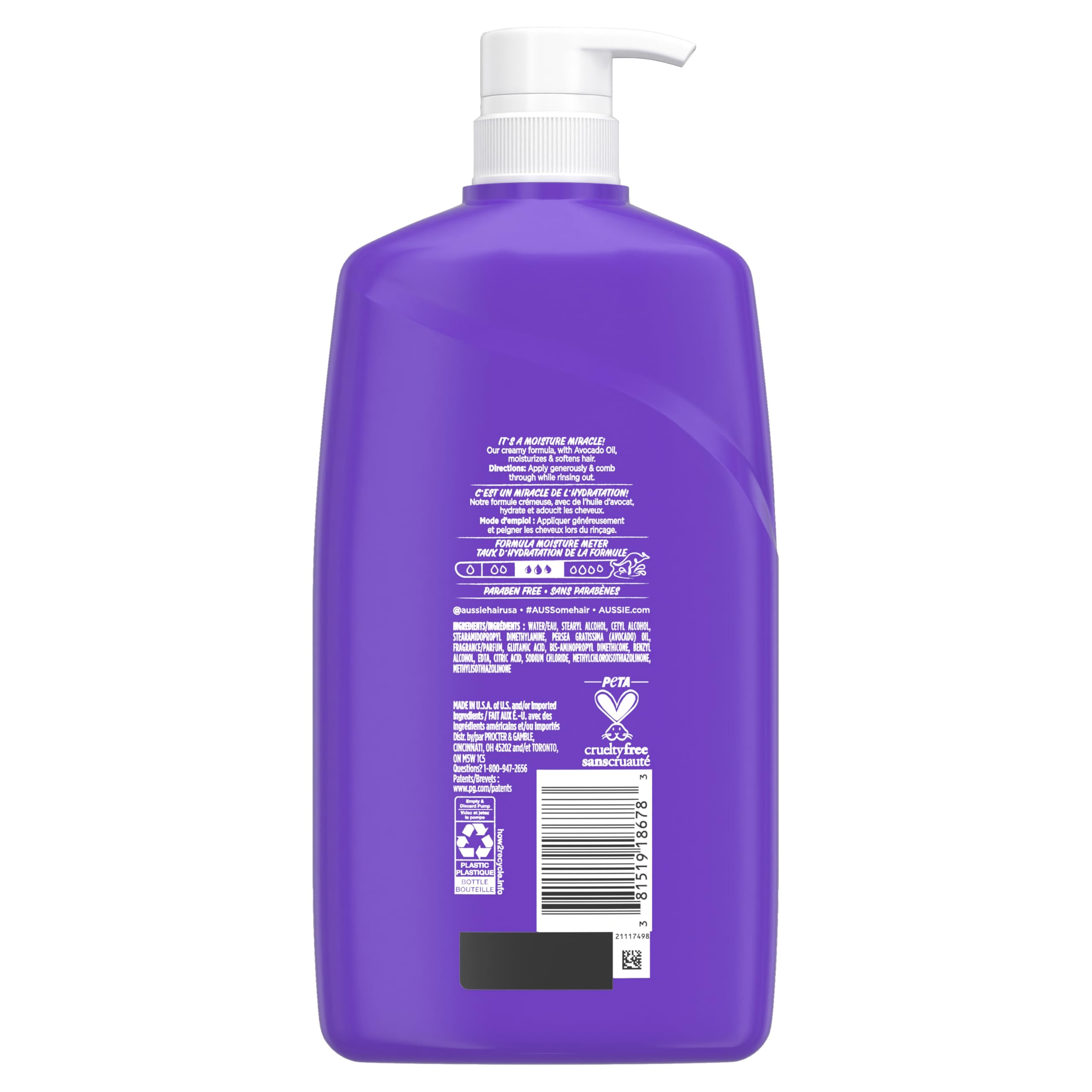 Presentación de gran tamaño de Aussie Miracle Moist para uso prolongado en familia.