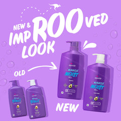 Aussie Miracle Moist conditioner bottle delivers ultra-soft slip for easy styling.