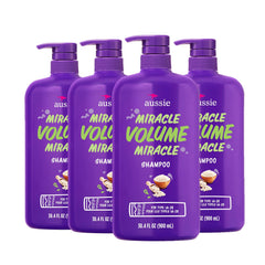 Aussie Miracle Volume Shampoo bottle front view highlighting bold packaging
