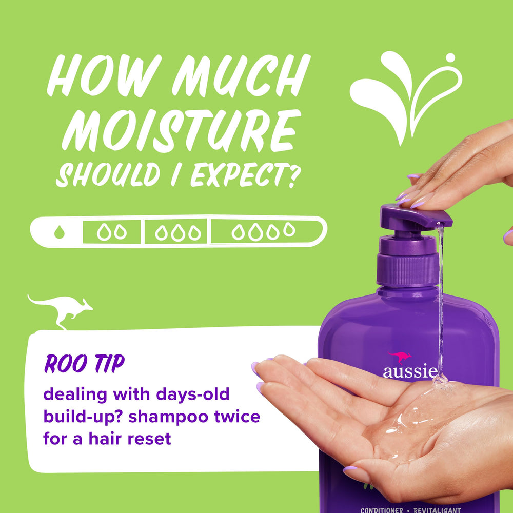 Aussie Miracle Volume Shampoo fragrance of tropical fruits and florals