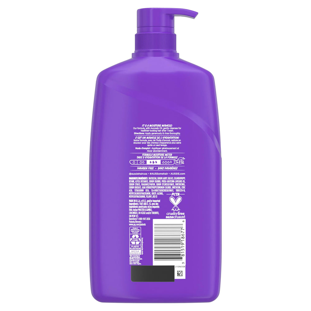 Aussie Milagro Hidratante, textura cremosa que facilita el peinado y aporta brillo.