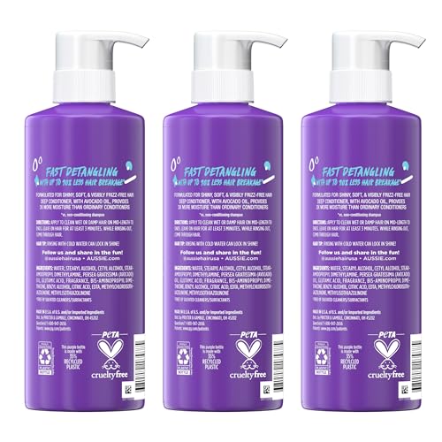 Aussie deep conditioner ideal for busy mornings and fast results.