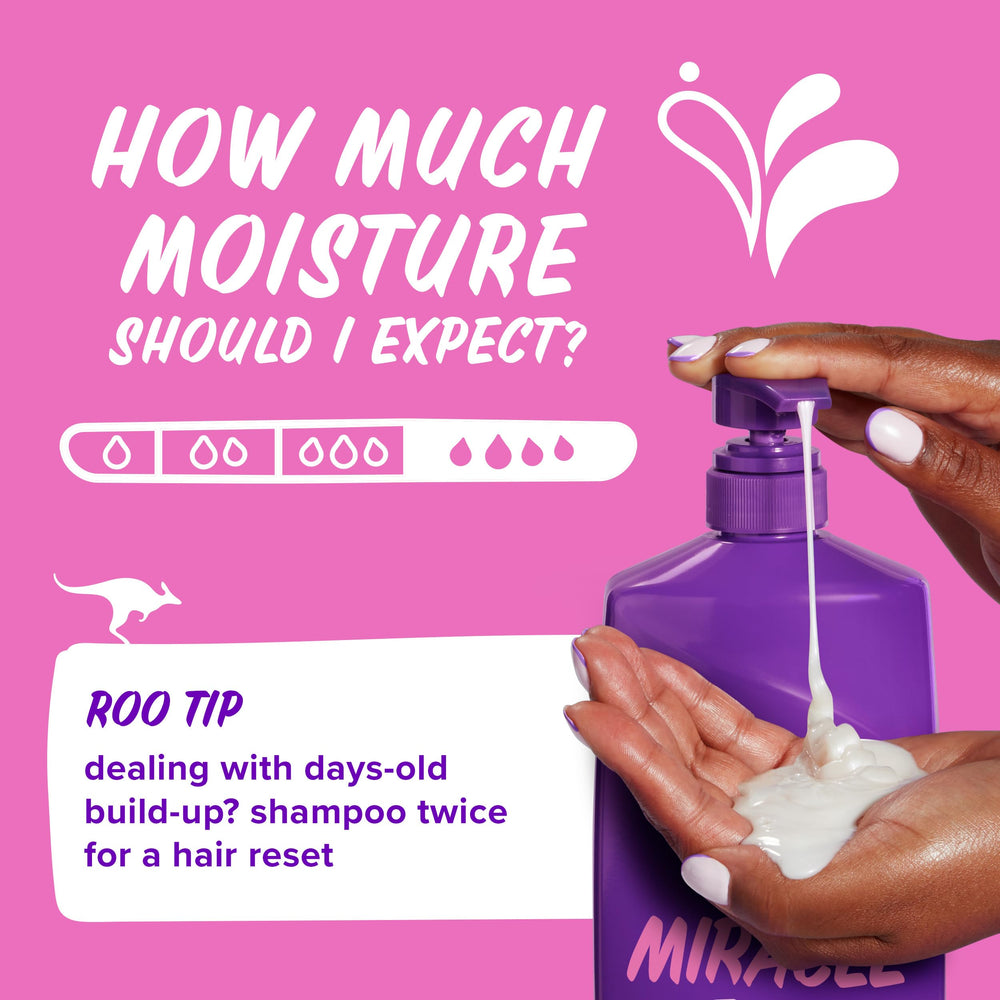 Aussie Total Miracle 7N1 Shampoo protects against damage and humidity