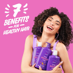Aussie Total Miracle 7N1 Shampoo hair-gloss image showing radiant shine and smoothness