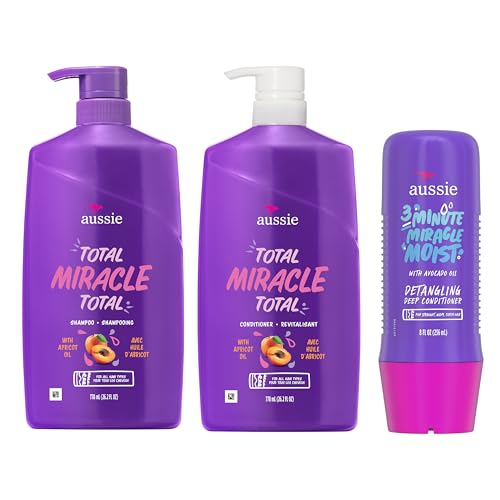 Cabello suave y brillante tras usar Aussie Total Miracle.