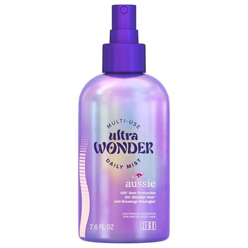 Aussie Ultra Wonder Bruma Diaria aporta brillo suave al cabello.