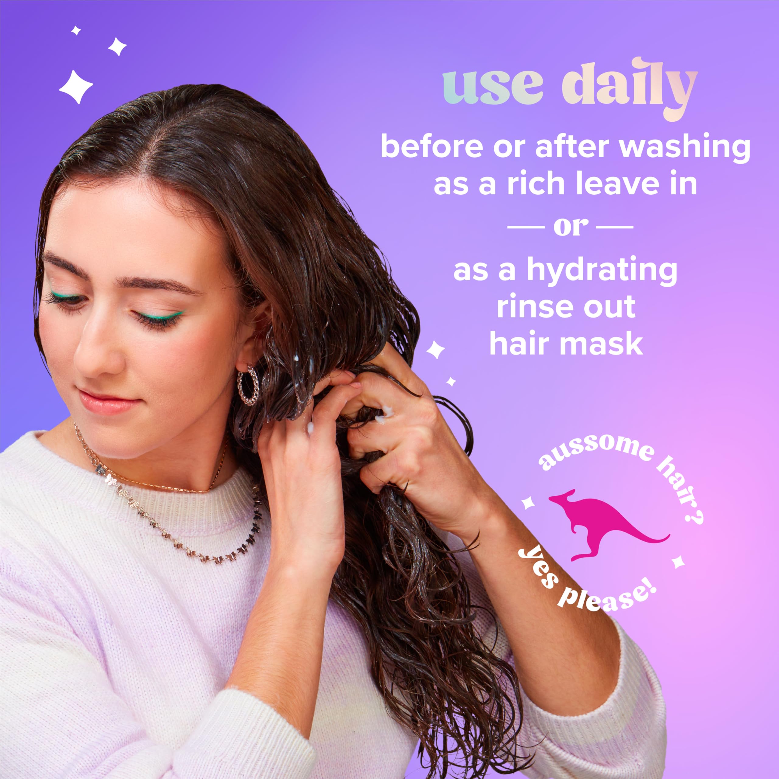 Desenredante prelavado para cabello grueso y encrespado.