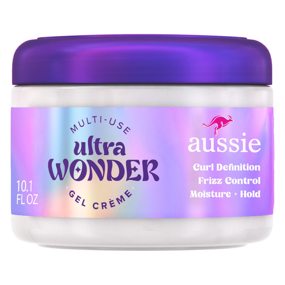 Aussie Ultra Wonder Gel Crème: vertido del tarro para una aplicación suave y precisa.