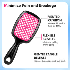Aussumy mini detangler ideal for precise styling and travel touch-ups.