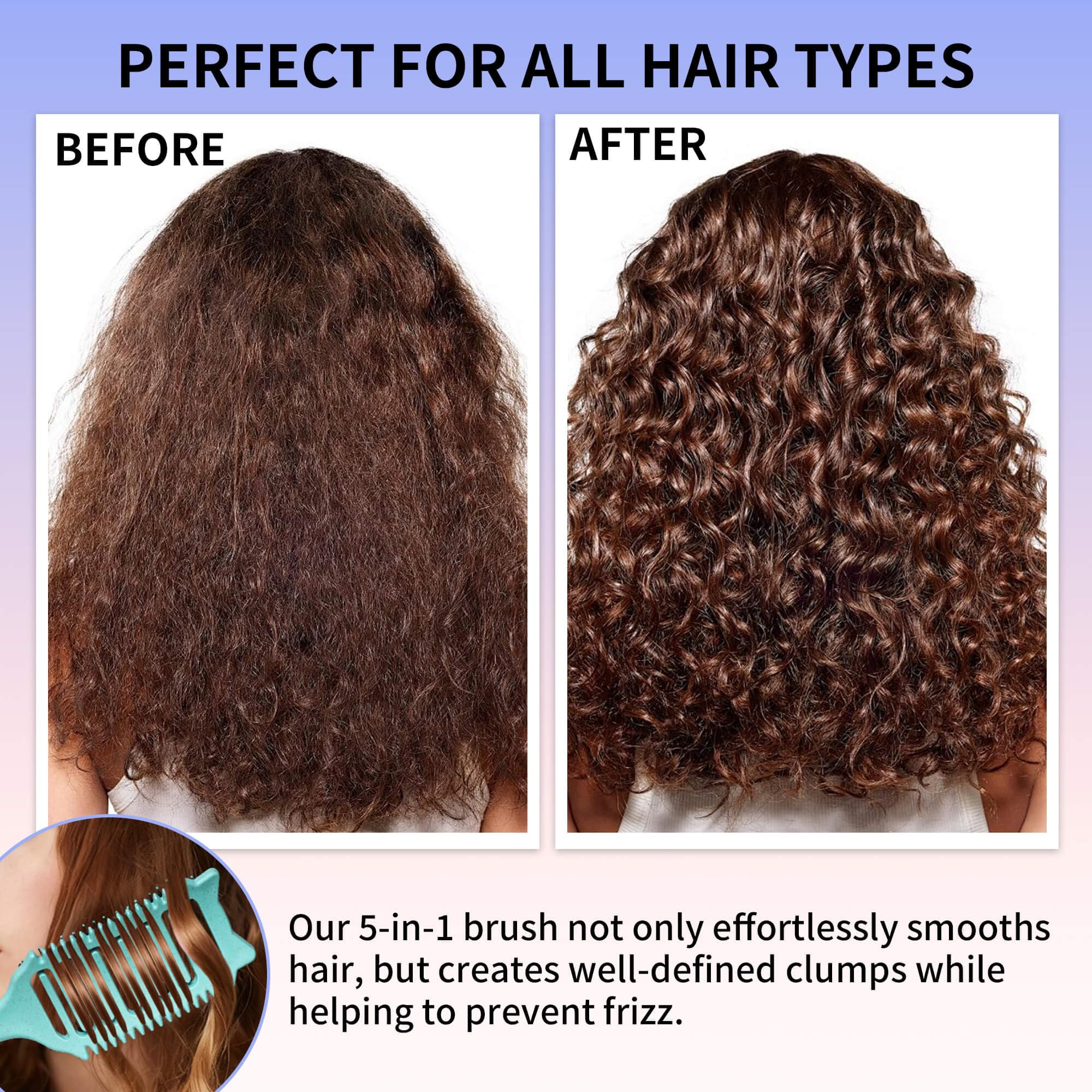 Aussumy bonus tools double-sided edge brush in action shapes edges and baby hairs