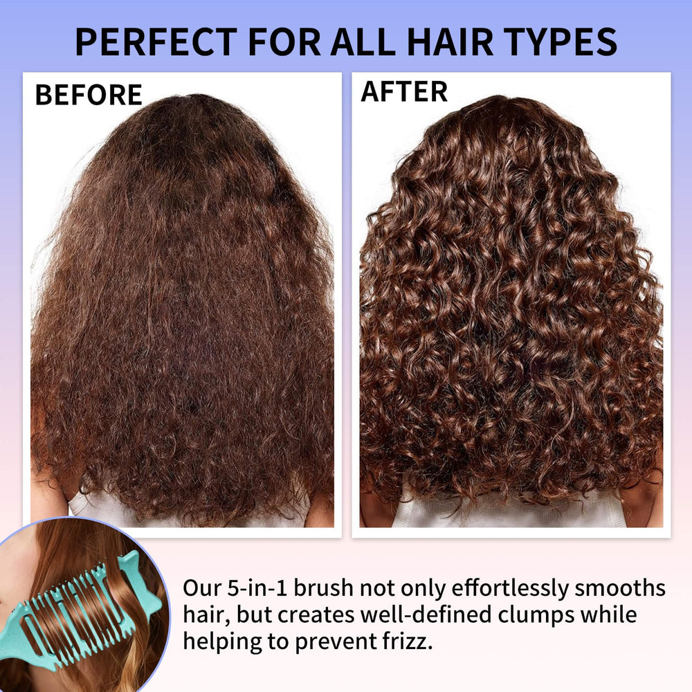 Aussumy bonus tools double-sided edge brush in action shapes edges and baby hairs