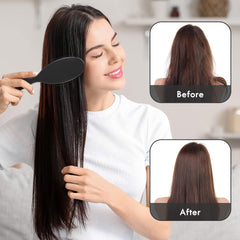 Aussumy hair brush suitable for all hair types detangles wet or dry.