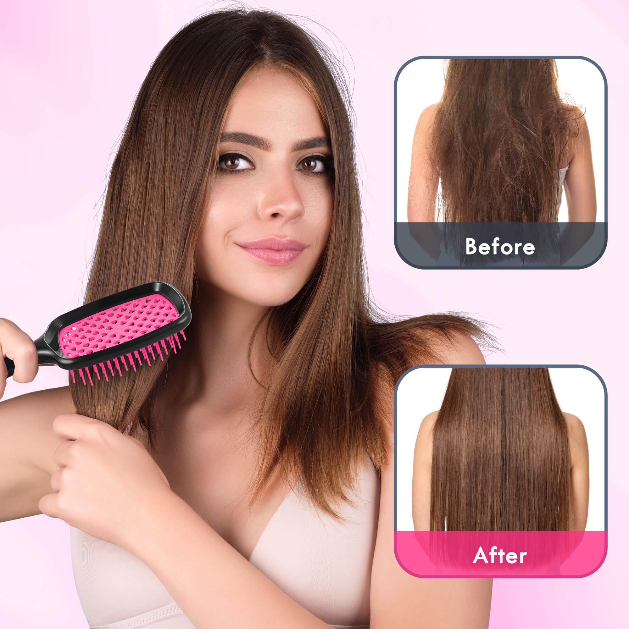 Aussumy hollow vented design promotes airflow and reduces frizz.