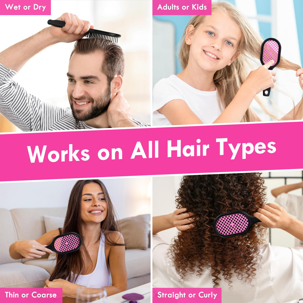 Aussumy lightweight breathable brush keeps hair smooth without extra weight.