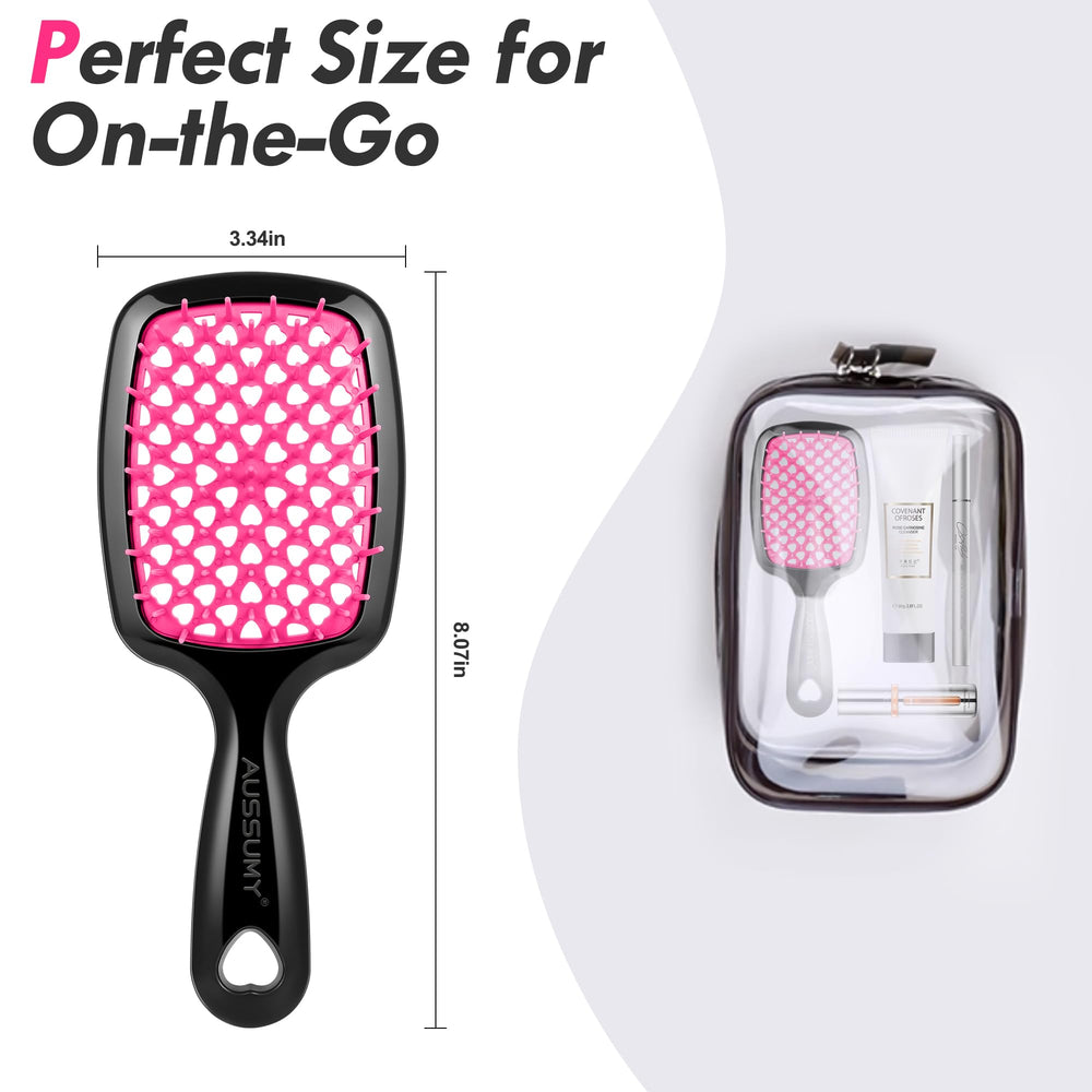 Aussumy travel-friendly detangler kit perfect for on-the-go grooming.