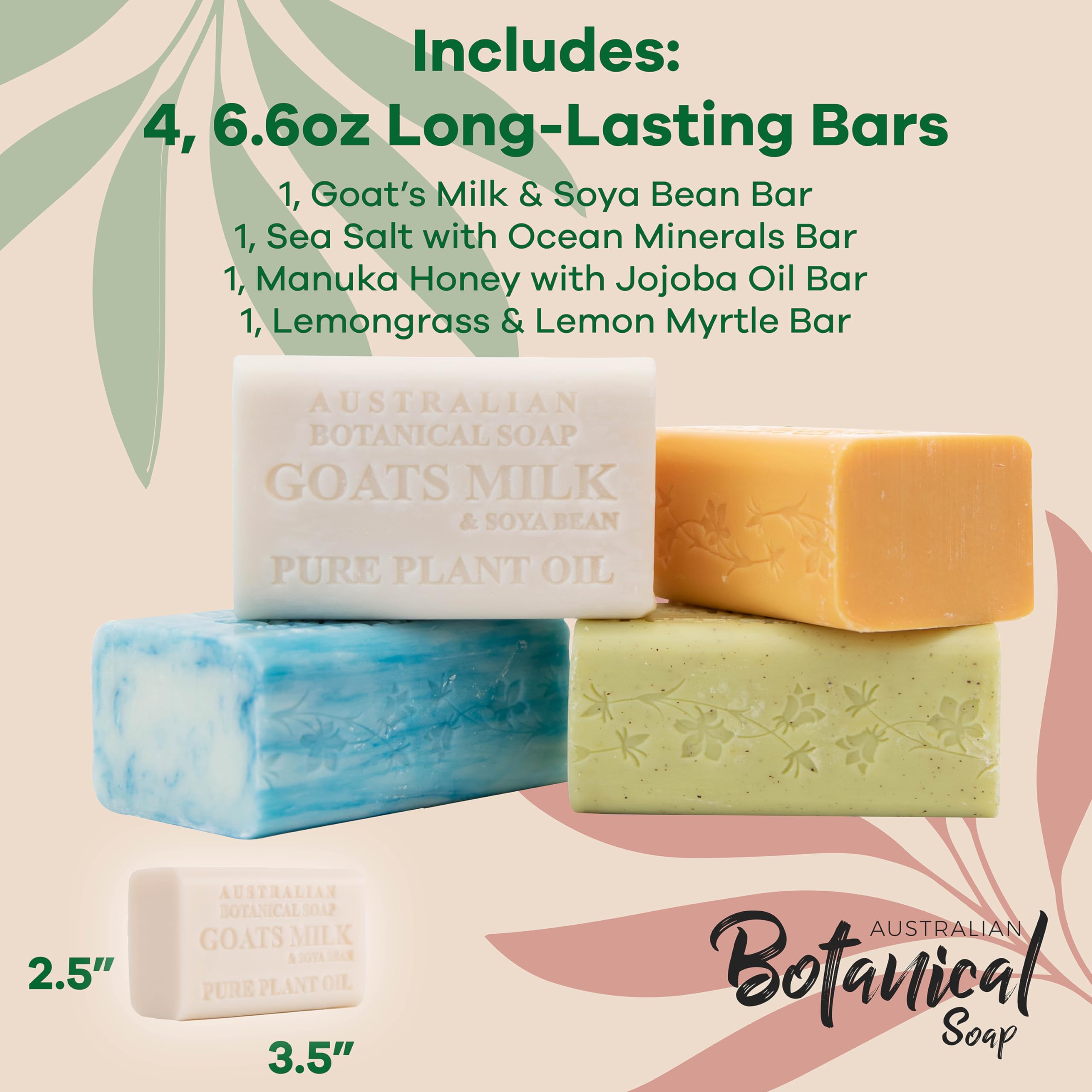 Australian Botanical Soap Sea Salt Ocean Minerals close-up, mineral-rich surface.