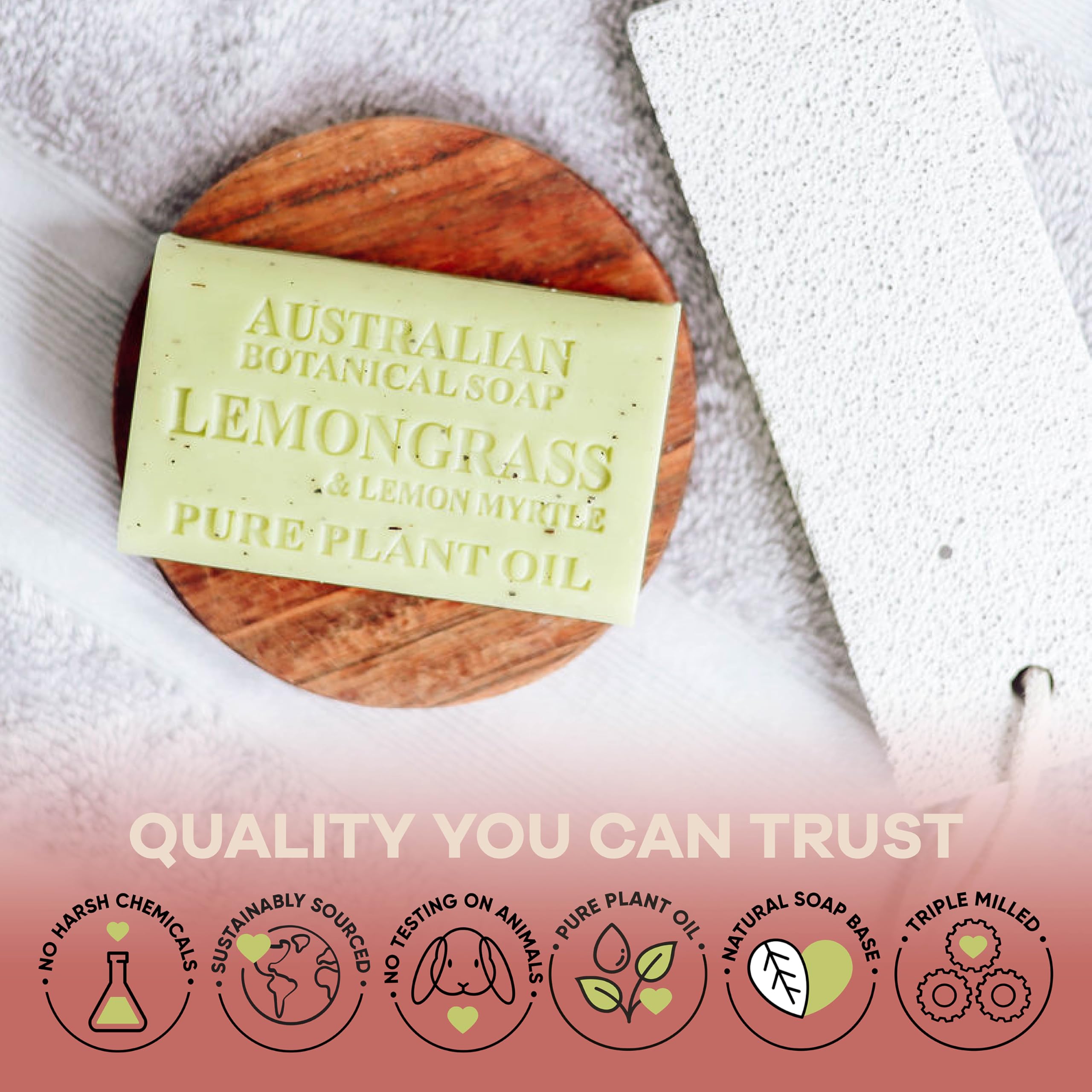 Australian Botanical Soap Aloe Vera Green Tea Bar cool, hydrating wash