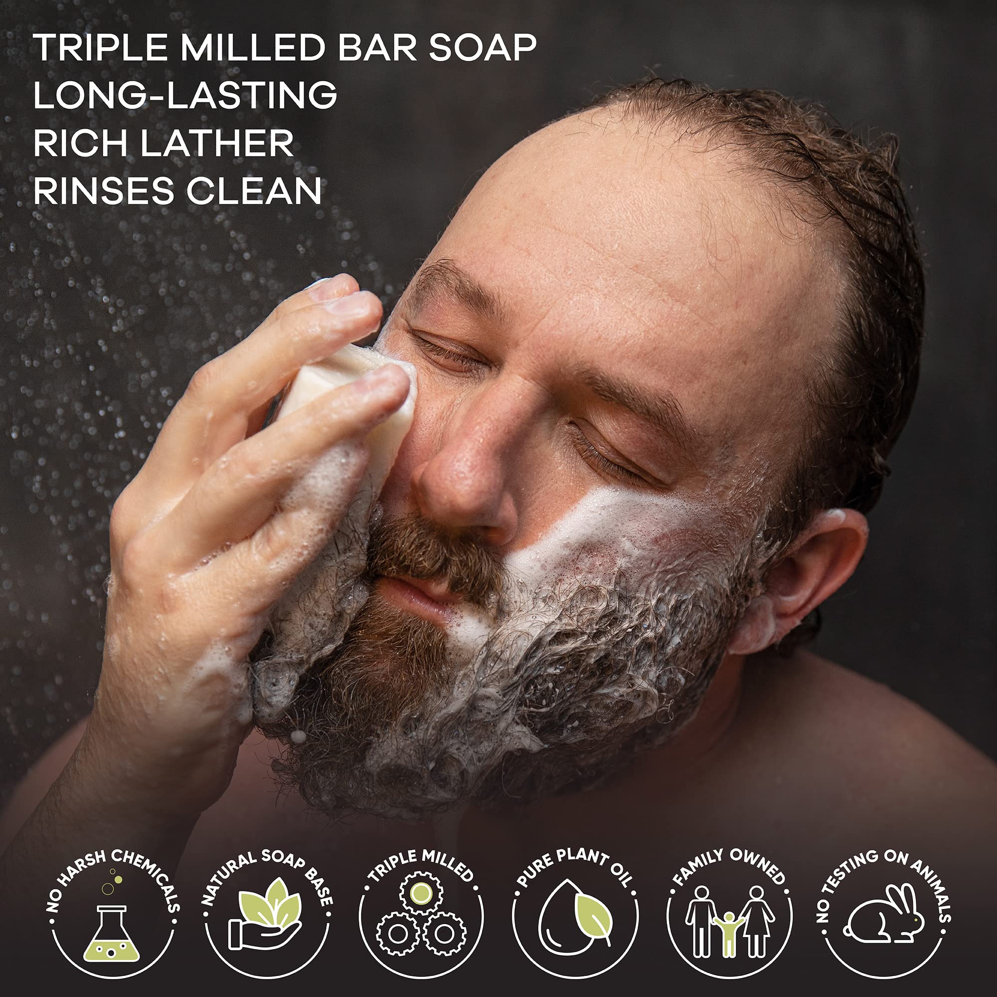 Australian Botanical Soap triple milled bar for long-lasting, solid cleansing.