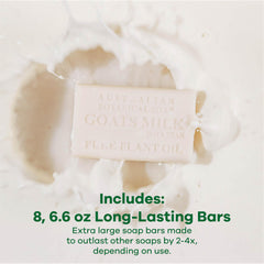 Australian Botanical Soap Goats Milk Bar soothing skin during shower.