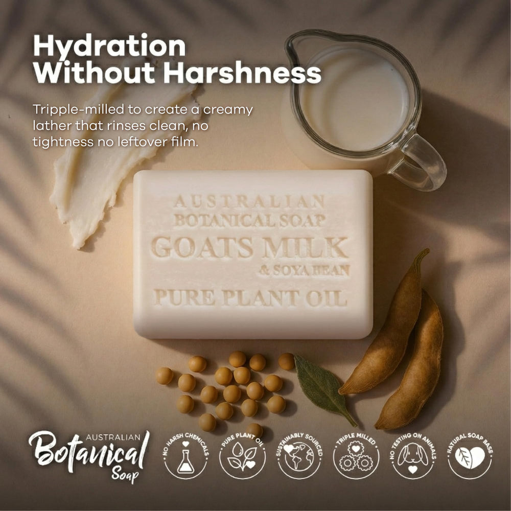 Australian Botanical Soap uso diario para manos y cuerpo.