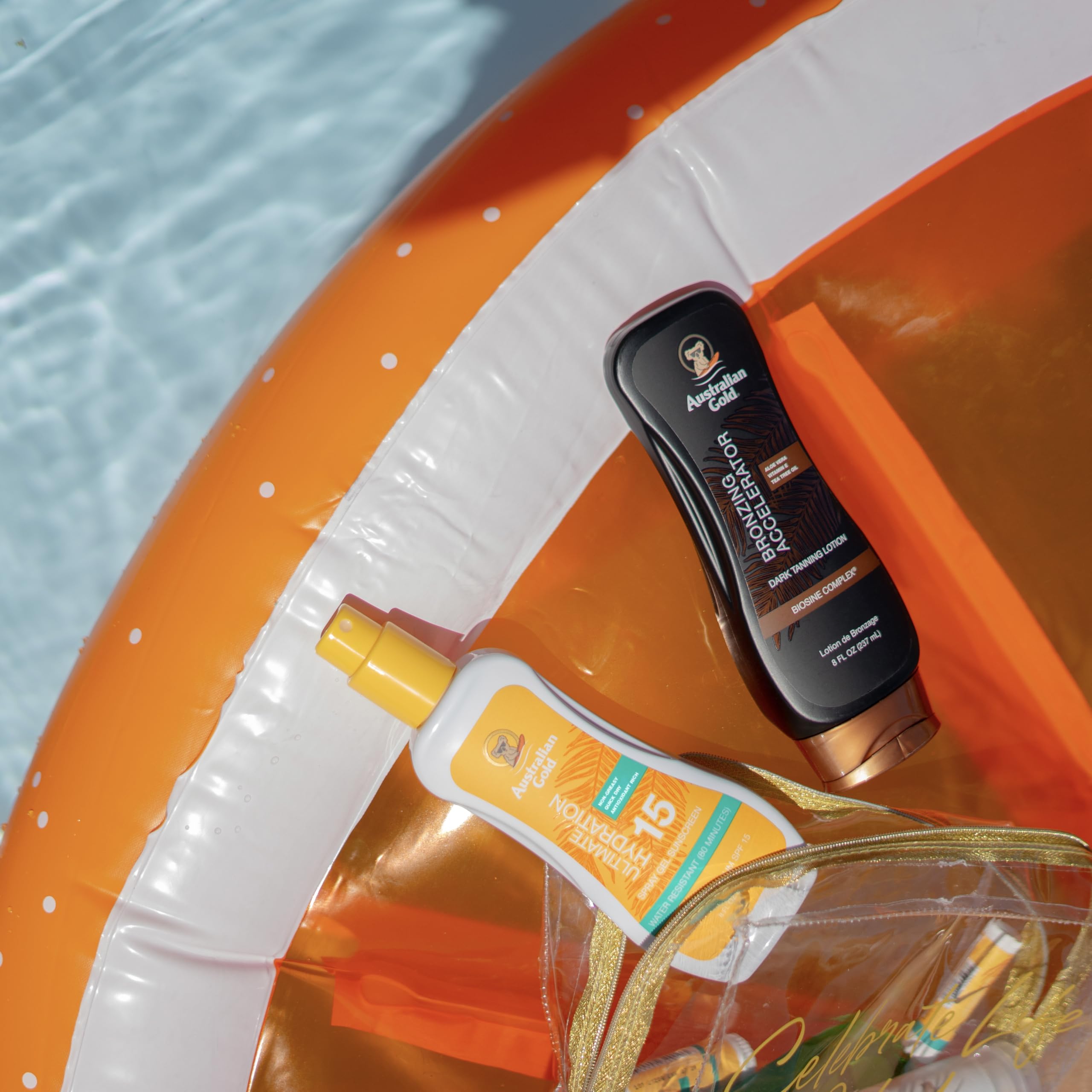 Australian Gold 8-ounce bottle ready for outdoor adventures