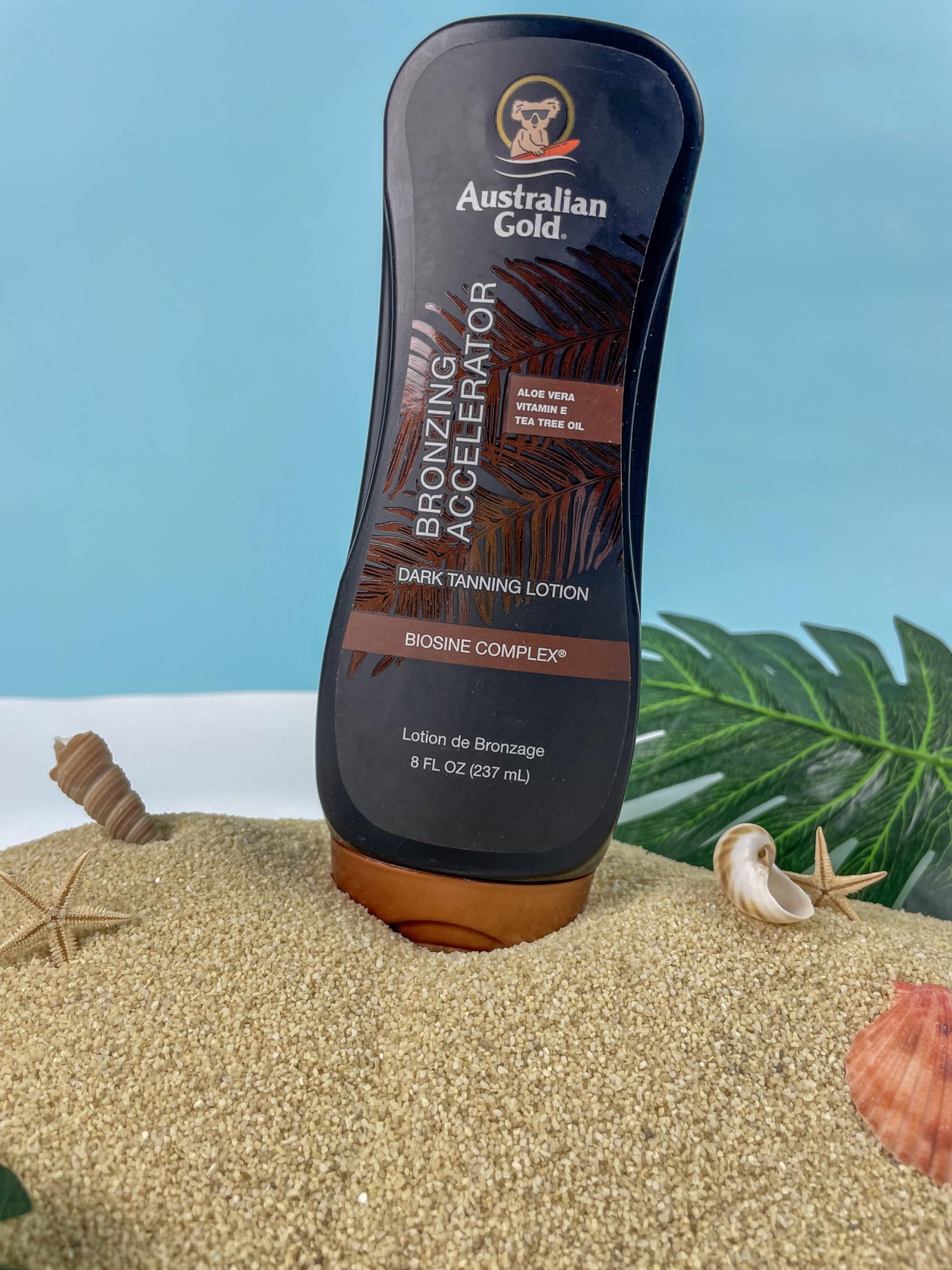 Australian Gold Biosine, color duradero y piel nutrida tras la aplicación