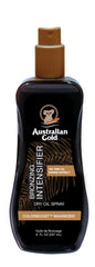Botella Australian Gold con bronceado inmediato para un brillo dorado natural.