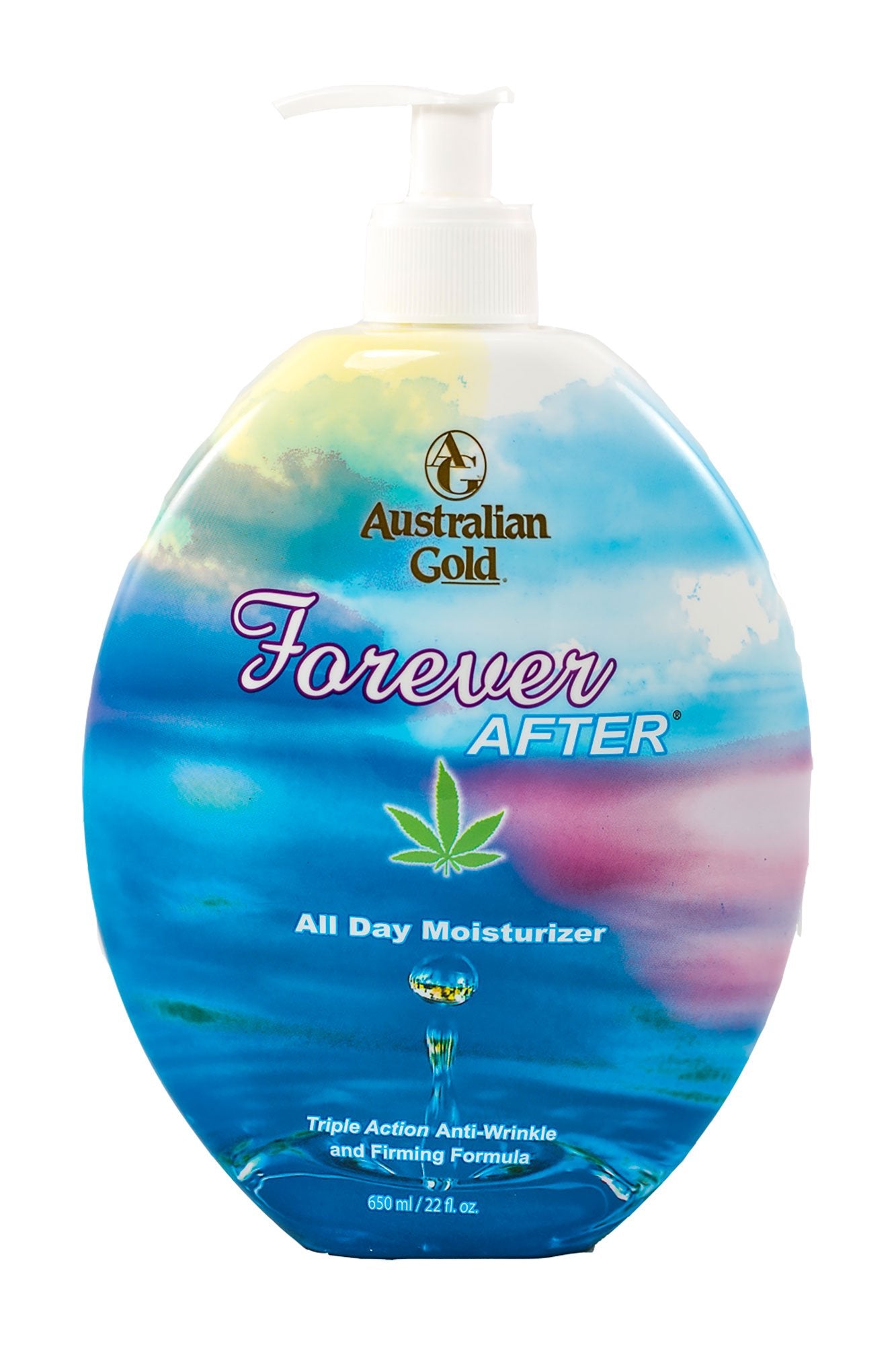 Australian Gold Forever After All Day Moisturizer bottle for daily skin hydration.