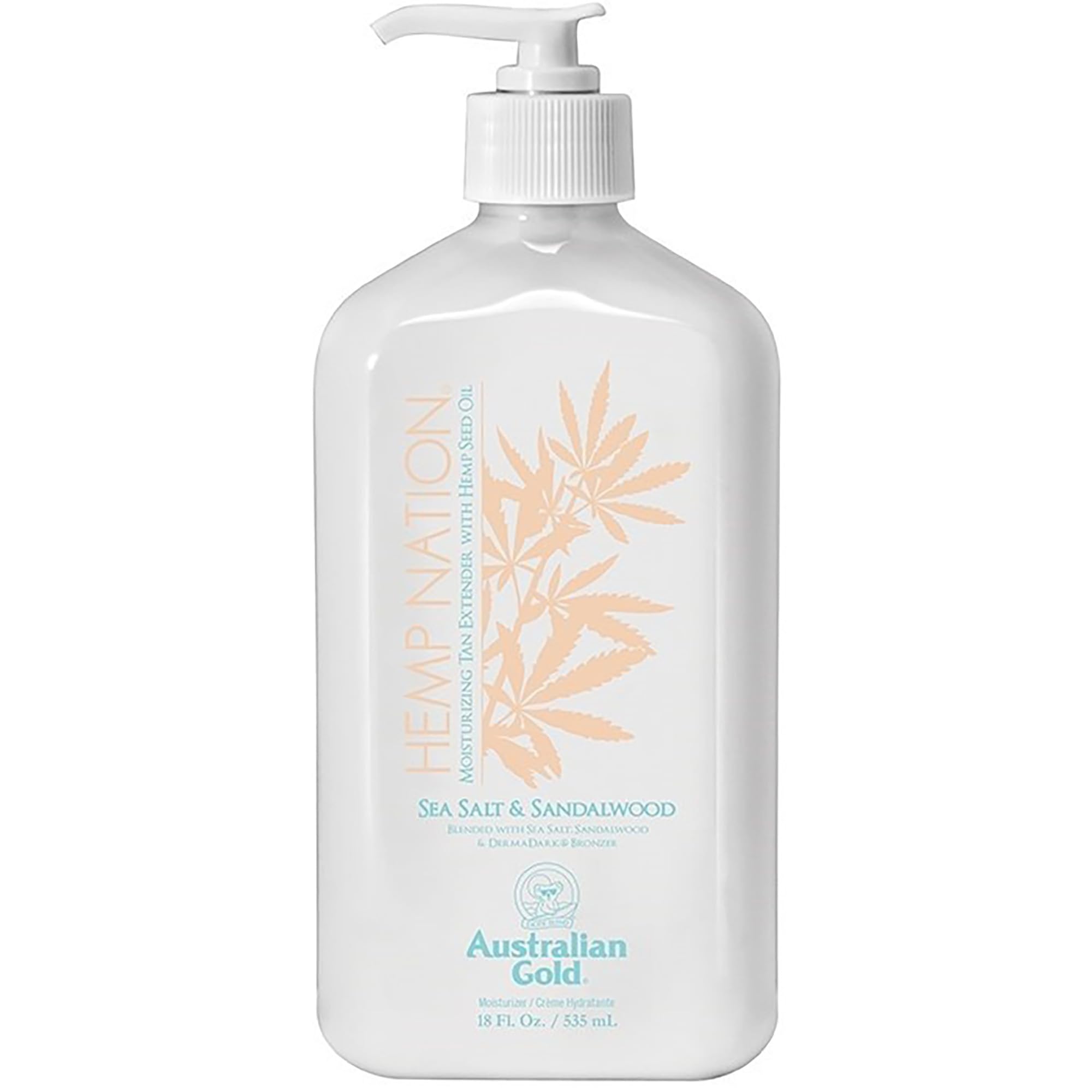 Australian Gold Hemp Nation sea salt and sandalwood bottle for daily moisturization.