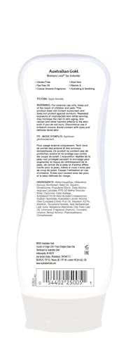 Australian Gold Moisture Lock Tan Extender bottle pour for easy application.