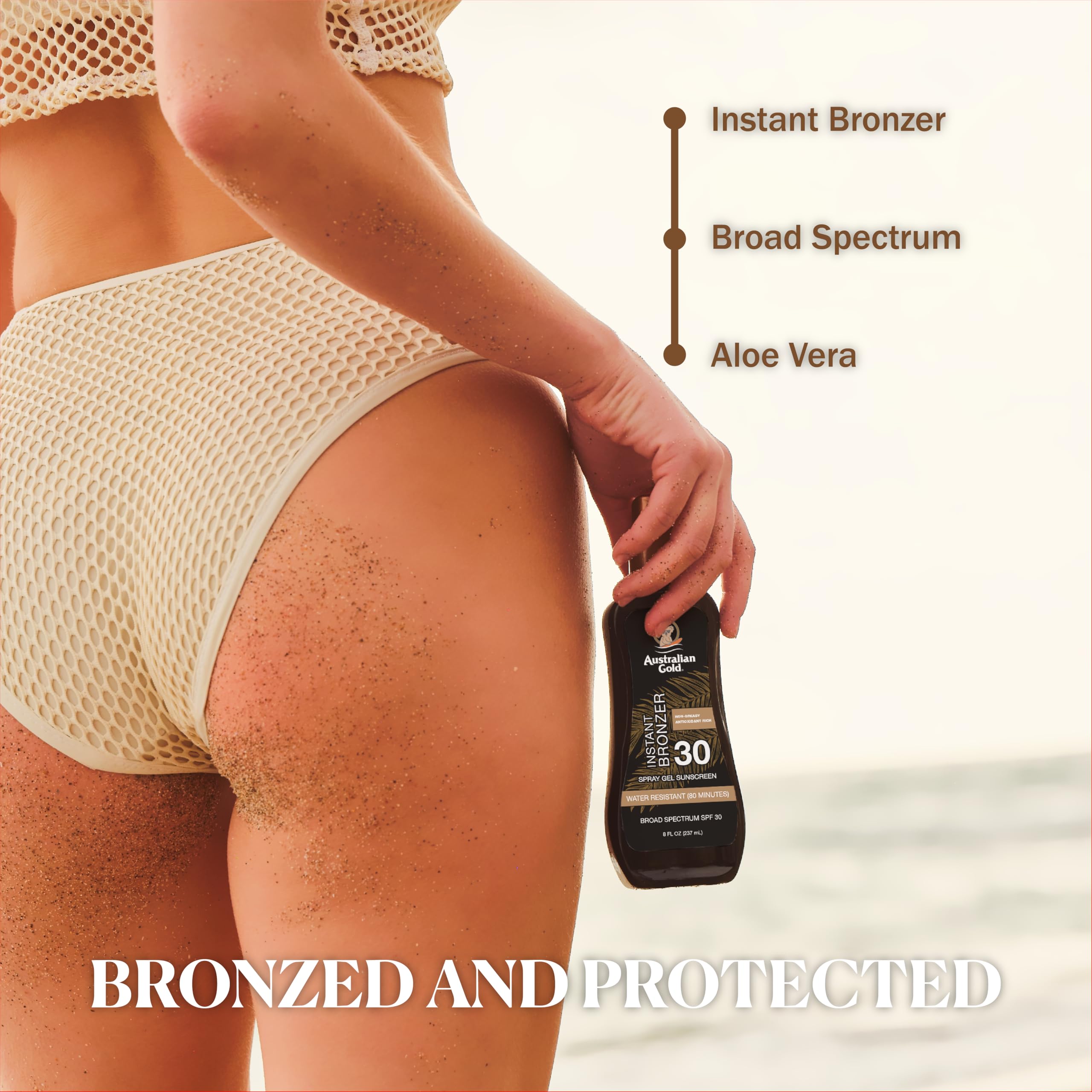 Australian Gold oxybenzone-free cruelty-free sunscreen supports clean skincare.