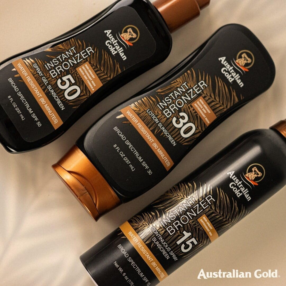 Australian Gold Resistencia al sudor y al agua, 80 minutos.
