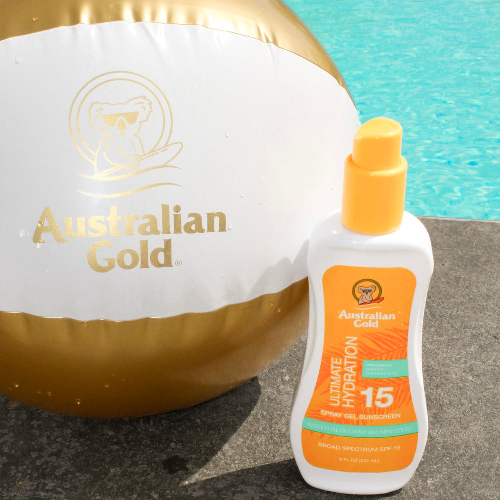 Australian Gold Spray Gel Sunscreen is oxybenzone-free and vegan for clean sun care.