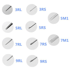 Autdor 3RL needle close-up showing precise tip for clean lines