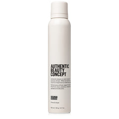 Authentic Beauty Concept Amplify Mousse bottle close-up showing lightweight volume.