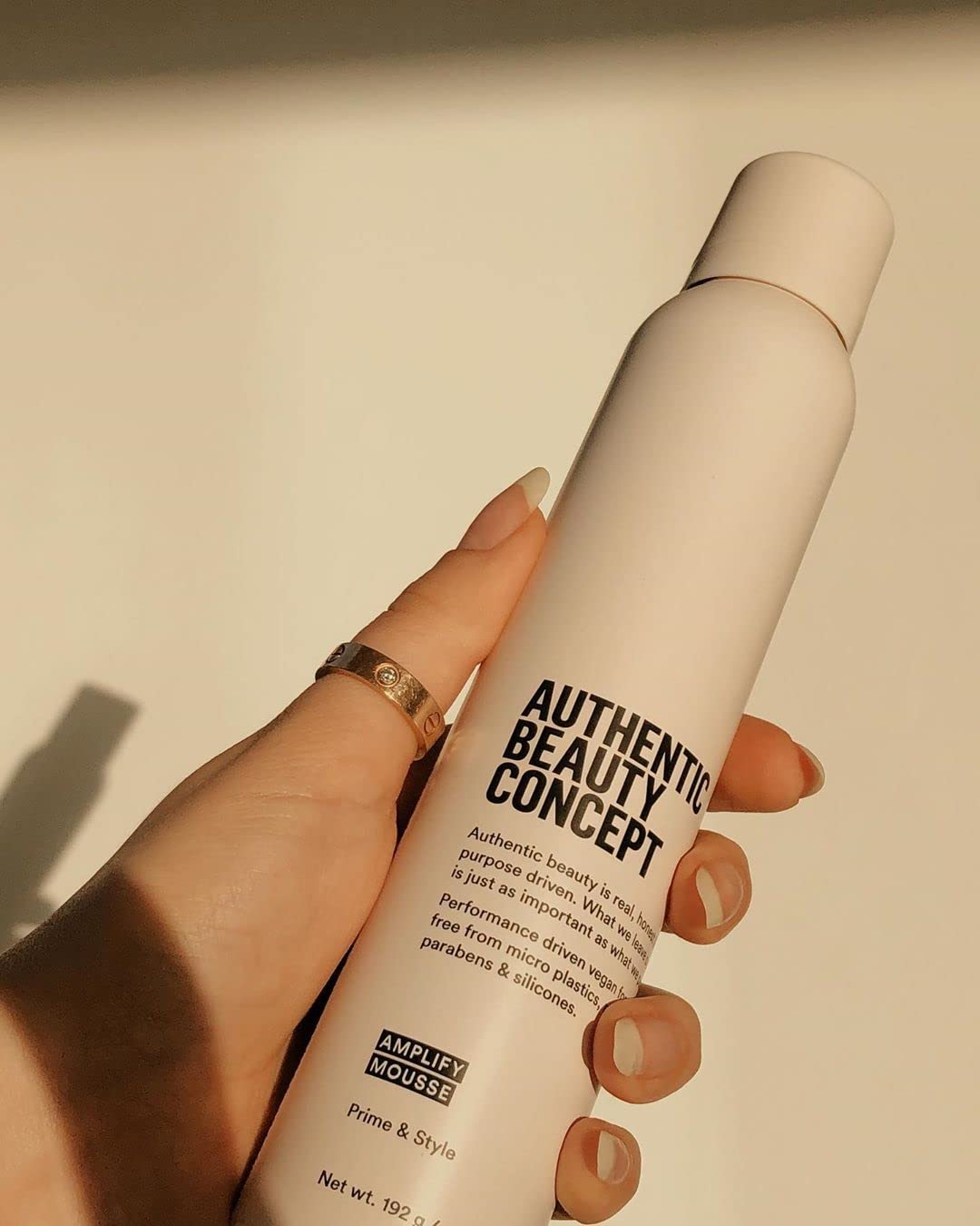 Amplify Mousse provides heat protection for blow-drying routines.