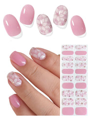 AutyaMee tiras gel violeta para uñas, acabado duradero y pulido.