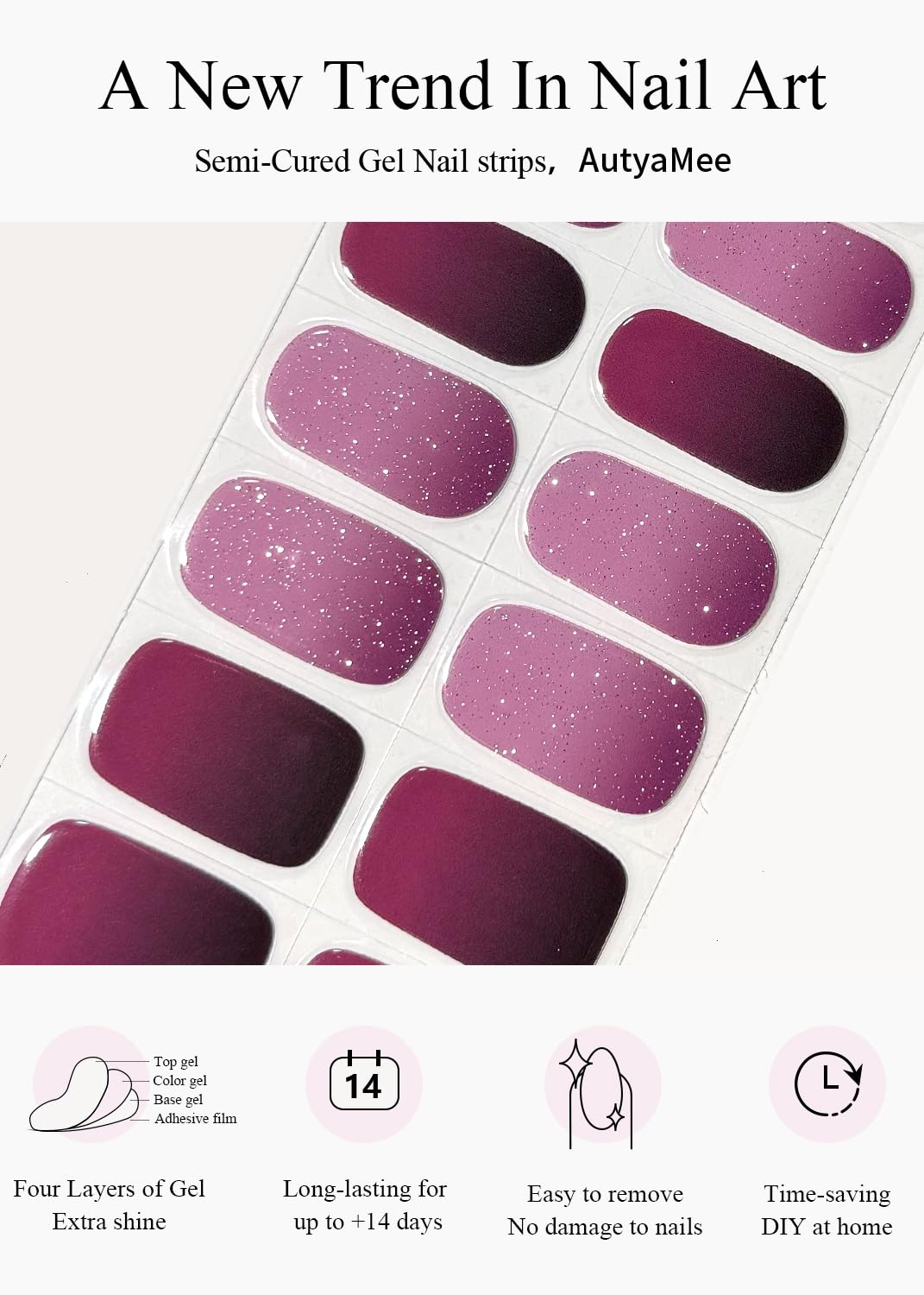 AutyaMee lámpara UV LED cura el diseño para un acabado duradero