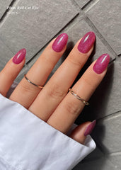 AutyaMee Purple semi-cured nail wrap ready for home application