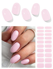 AutyaMee: caja de pegatinas de gel para uñas, 20 láminas, acabado profesional.