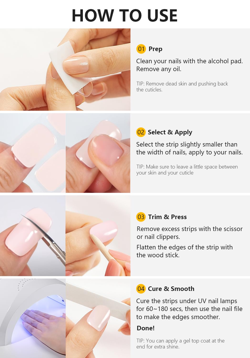 AutyaMee resultado de uñas con estilo salón brillo.