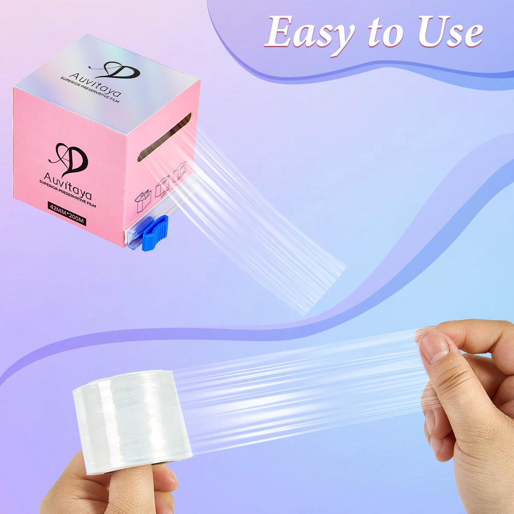 Auvitaya envoltura preservante transparente para fijar cejas y pestañas con suavidad
