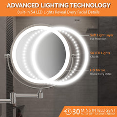 Auxmir 360-degree extendable arm enables flexible viewing angles.